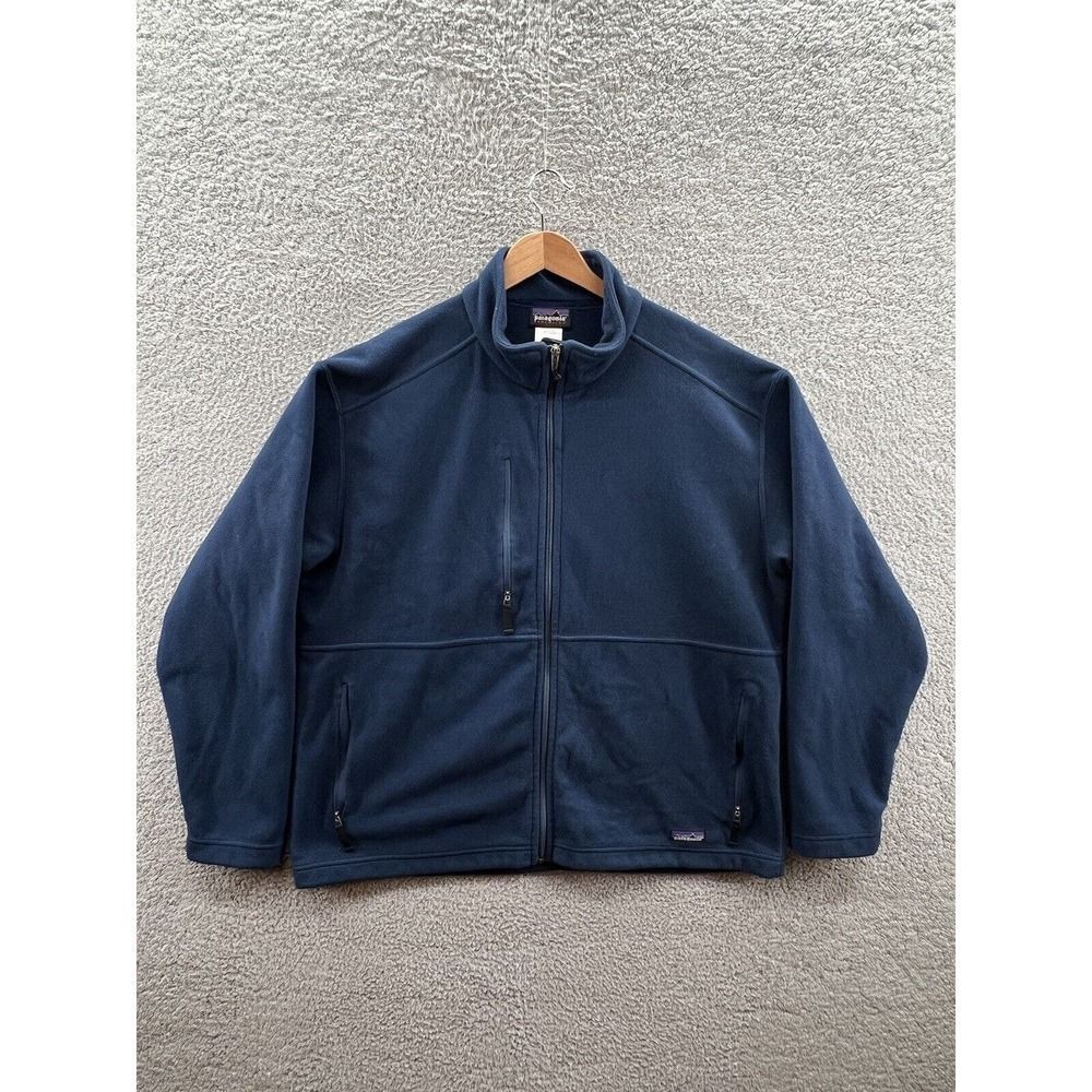 Patagonia Synchilla Fleece Full Zip Jacket Men’s Navy Blue Size XL